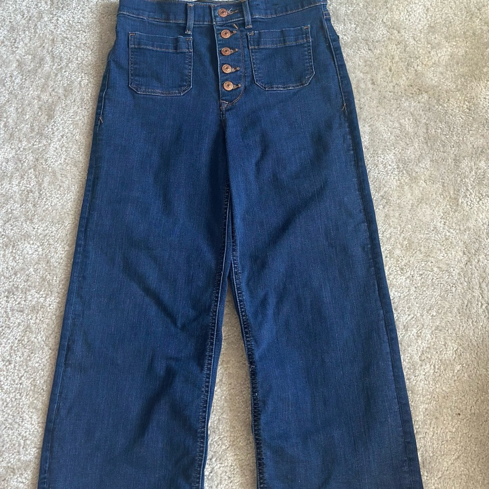 Express - Dark Blue Flare Jeans